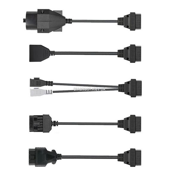 Комплект кабелей для сканеров launch x431 (4 переходника + удлинитель) 152 фото
