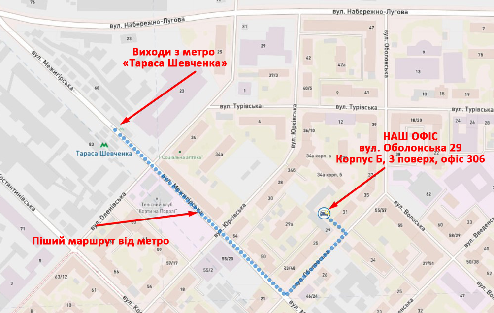 diagnost.kiev.ua - карта проїзду